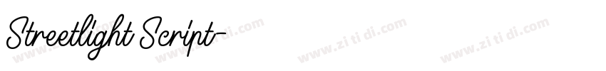 Streetlight Script字体转换